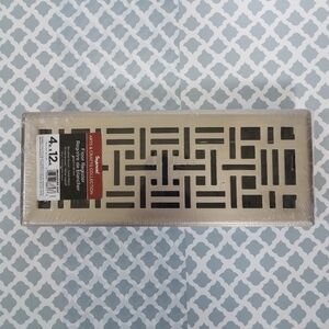 Imperial 4 x 12 Brushed Nickel Floor Register